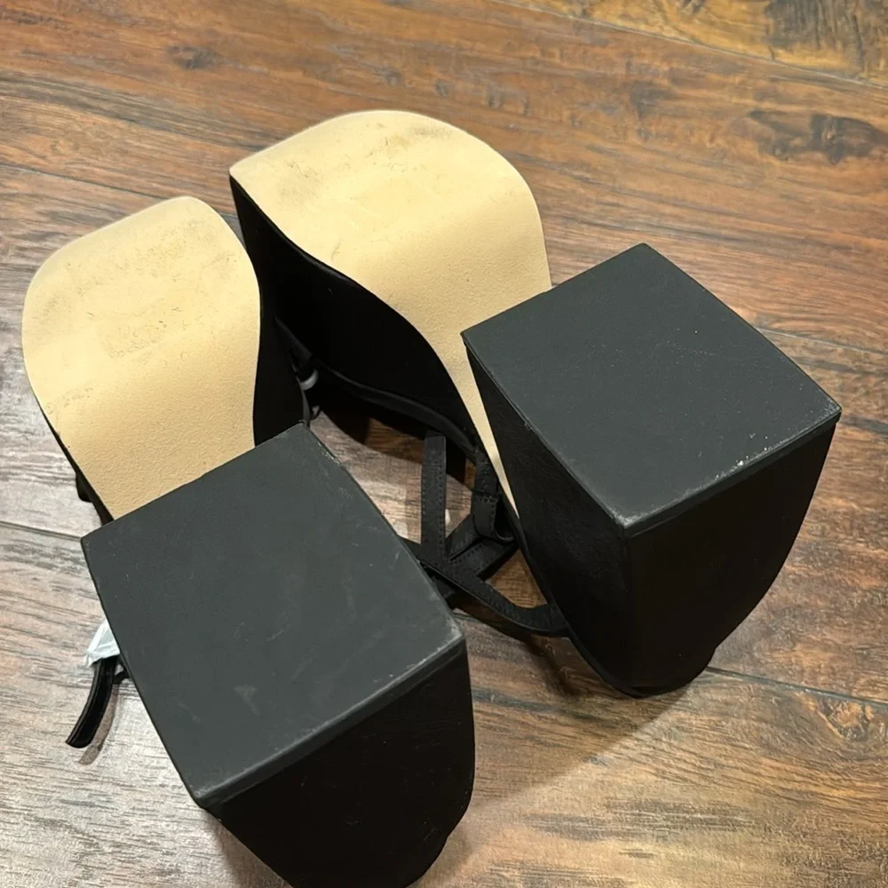 NEW! Circus NY by Sam Edelman Black Mari Strappy Platform Sandal - Size 8.5✈️ - Picture 16 of 16
